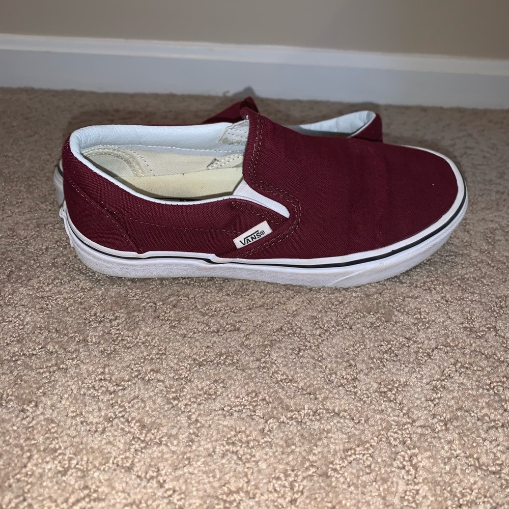 Burgundy Vans